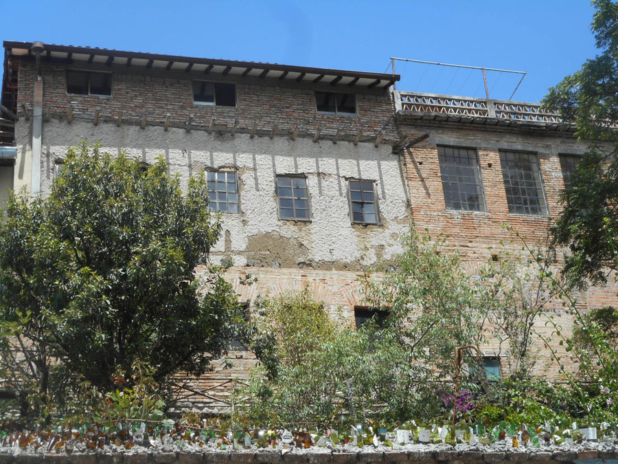 Layers of a building in Central America photograph